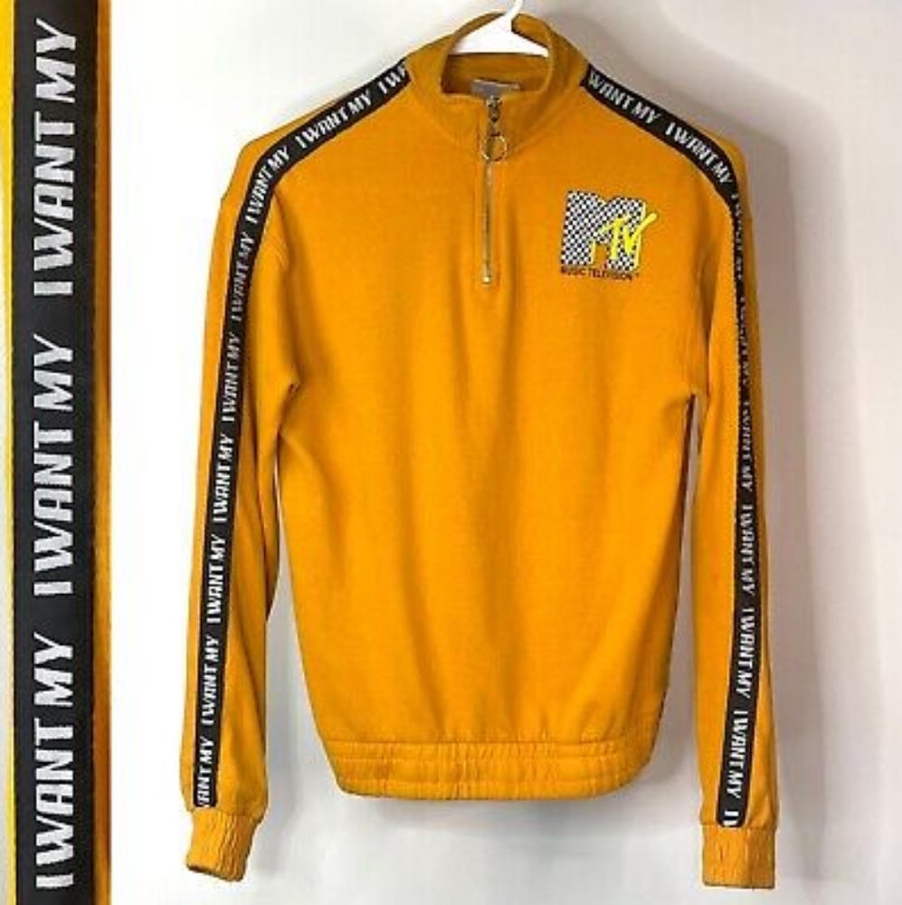 Vintage MTV 1/4 Zip Pullover Sweater